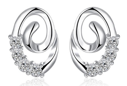 Modern Silver Earrings
