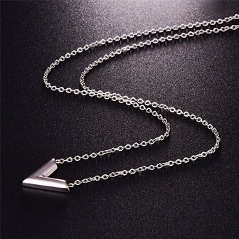 LV Necklace Silver