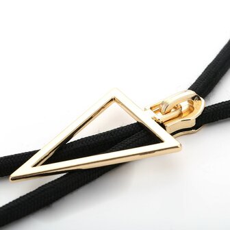 Triangle Zipper Gold
