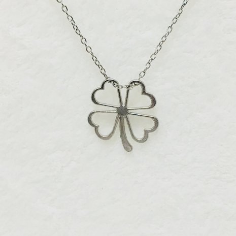 Necklace Four Leaved Clover Silver