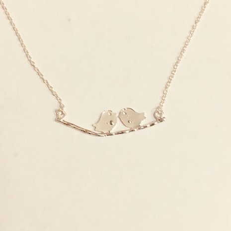 Necklace Silver Birds