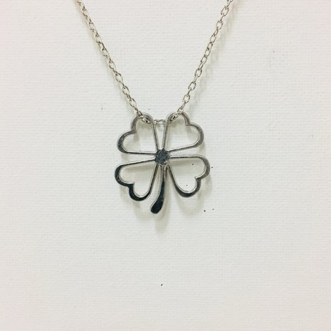Necklace Four Leaved Clover Silver
