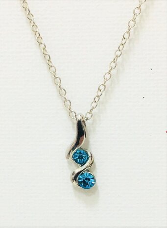 Necklace Diamond Clef Silver