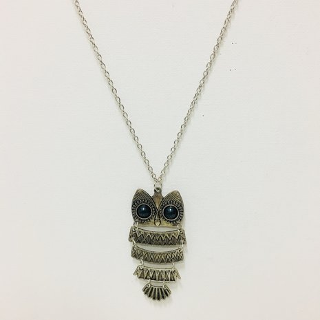 Necklace Owl Silver