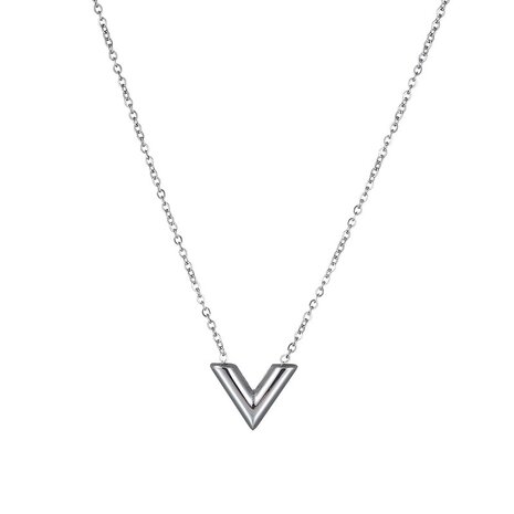 LV Necklace Silver