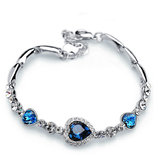 Blue Hearts Bracelet