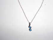 Necklace Diamond Clef Silver