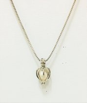 Necklace Caged Pearl Silver