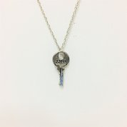 Necklace Key Round Silver