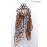Lady Scarf Brown Leopard