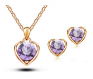 Heart Of Gold Set Purple