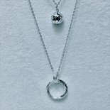 Necklace Tripple Round Silver