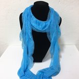 Evening Shawl Shinning Blue