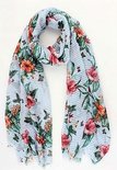 A Soft Striped Bloom Shawl