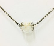 Necklace Brons Glass Seed
