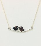 Necklace Silver Birds