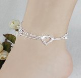 Ankle Bracelet Charm Silver