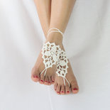 Foot Charm Set White