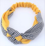 Hair Band Decorate Black White Sweet Yellow