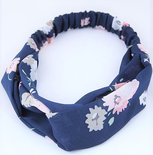 Hair Band Decorate Blue