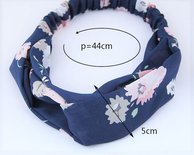 Hair Band Decorate Blue
