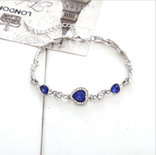 Blue Hearts Bracelet