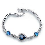 Blue Hearts Bracelet