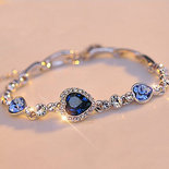 Blue Hearts Bracelet