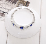 Blue Hearts Bracelet