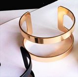 Double Gold Bangle