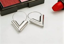 LV Earrings Silver