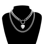 Chain Heart Silver