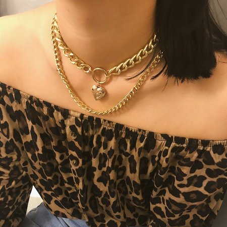 Chain Heart Gold