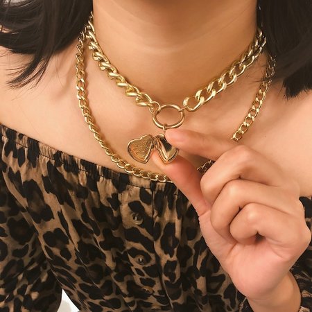 Chain Heart Gold